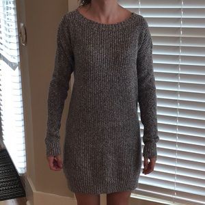 Hollister gray sweater dress